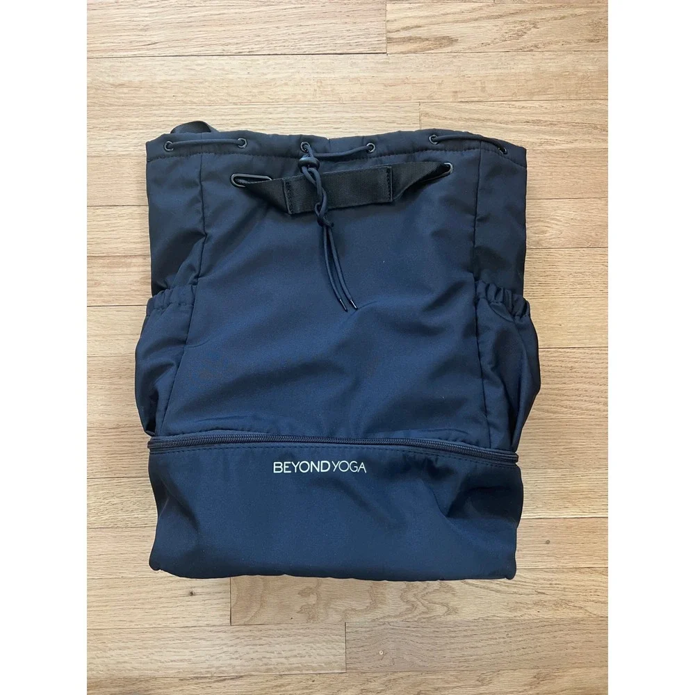 Beyond Yoga Convertible Gym Bag Backpack Women OS Black